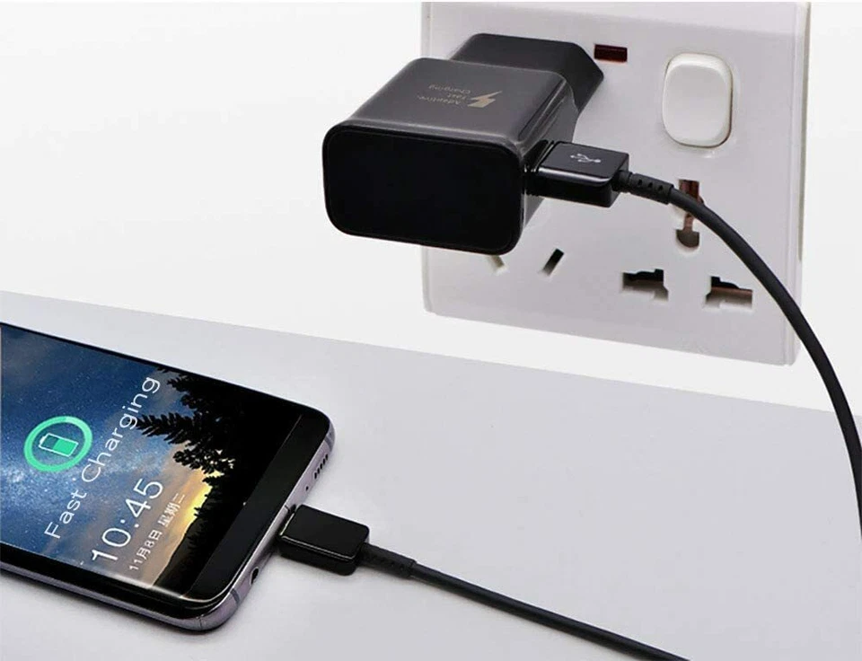 Cable de carga de datos USB-C cargador rápido tipo c para Samsung Galaxy S8 S9 S10+ Plus Foto 2 de 4