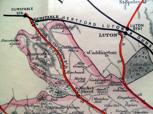 Cruchley's County map of HERTFORD (shire). Sold by Gall & Inglis c 1890 - Picture 13 of 17