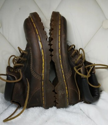 DR MARTENS AIR CUSHION SOLES BOOT. BROWN Crazy Horse LEATHER SIZE