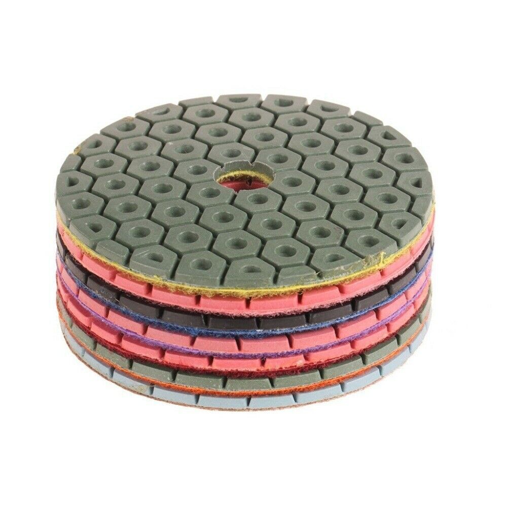 5" travertine concrete floor wet polisher 5" polishing pad 17+1 dust shroud