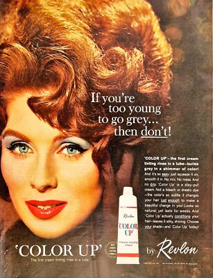 Revlon Color Up Shimmer of Color For You McCall's 1962 Vtg Magazine Print Ad