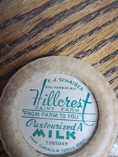 Vintage Milk Bottle Caps EHC NJ Hillerest