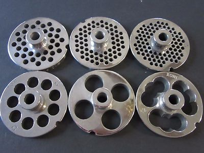 PICK YOUR SIZE #12 S/Steel Meat Grinder Plate w/ HUB Cabelas LEM Alfa Hobart etc