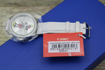 Disney Minnie Mouse Wrist Watch White Strap Rhinestones  display picture 1