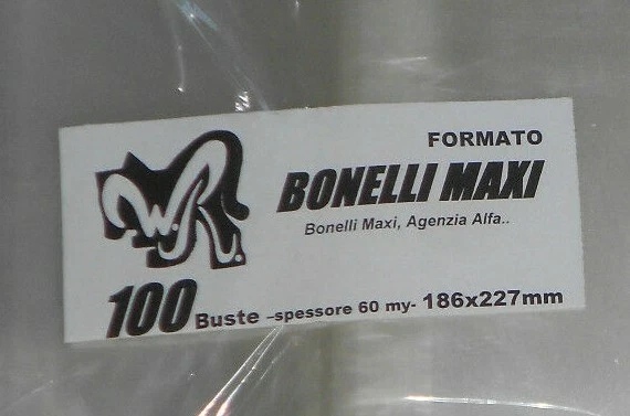 100 BUSTE WR "BONELLI MAXI" 186x227 mm x Bonelli Maxi Agenzia Alfa alcuni DD