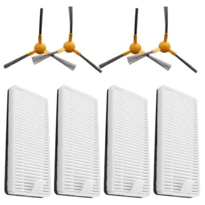 4 Seitenbürsten 4 Filter Zubehör Für Tesvor V300 Roboterstaubsauger