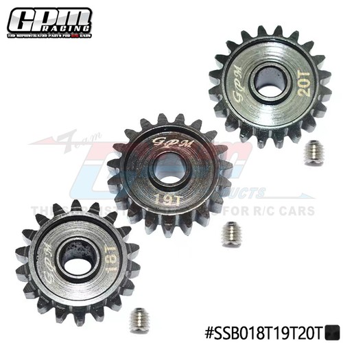 Hardened Steel #45 18T Motor Gear Pinion For LOSI 1:6 Super Baja Rey & Super Baja Rey 2.0