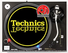 Technics Mirror Classic Yellow - DJ slipmat for LP turntable record player 