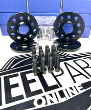S 2x 15mm + 2x 20mm Schwarz Alufelgen Spurverbreiterungen Schrauben & Schlösser Audi A7 S7 RS7 4G (T)