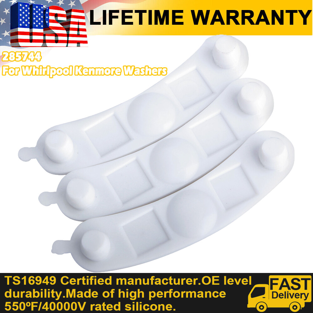 Generic Paquete De 10 Almohadillas Base De Repuesto Para 285744 Compatibles Con Lavadora Whirlpool Kenmore WP285744 AP3094518 - Foto 4