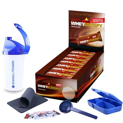 Inko X-Treme Whey & Crispy Protein Riegel (24 x 50g Box) + BONUS