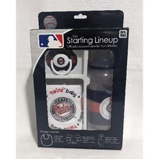 Baby Fanatic Infant Unisex MLB Minnesota Twins 3pc Bib Bottle & Pacifier Set