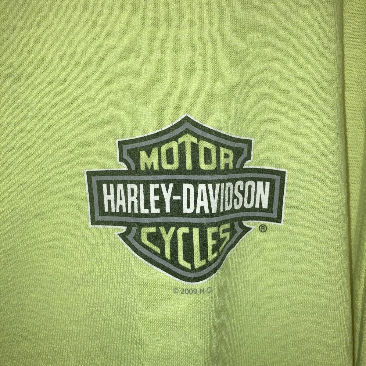 Harley Davidson Neon T-shirt Size L