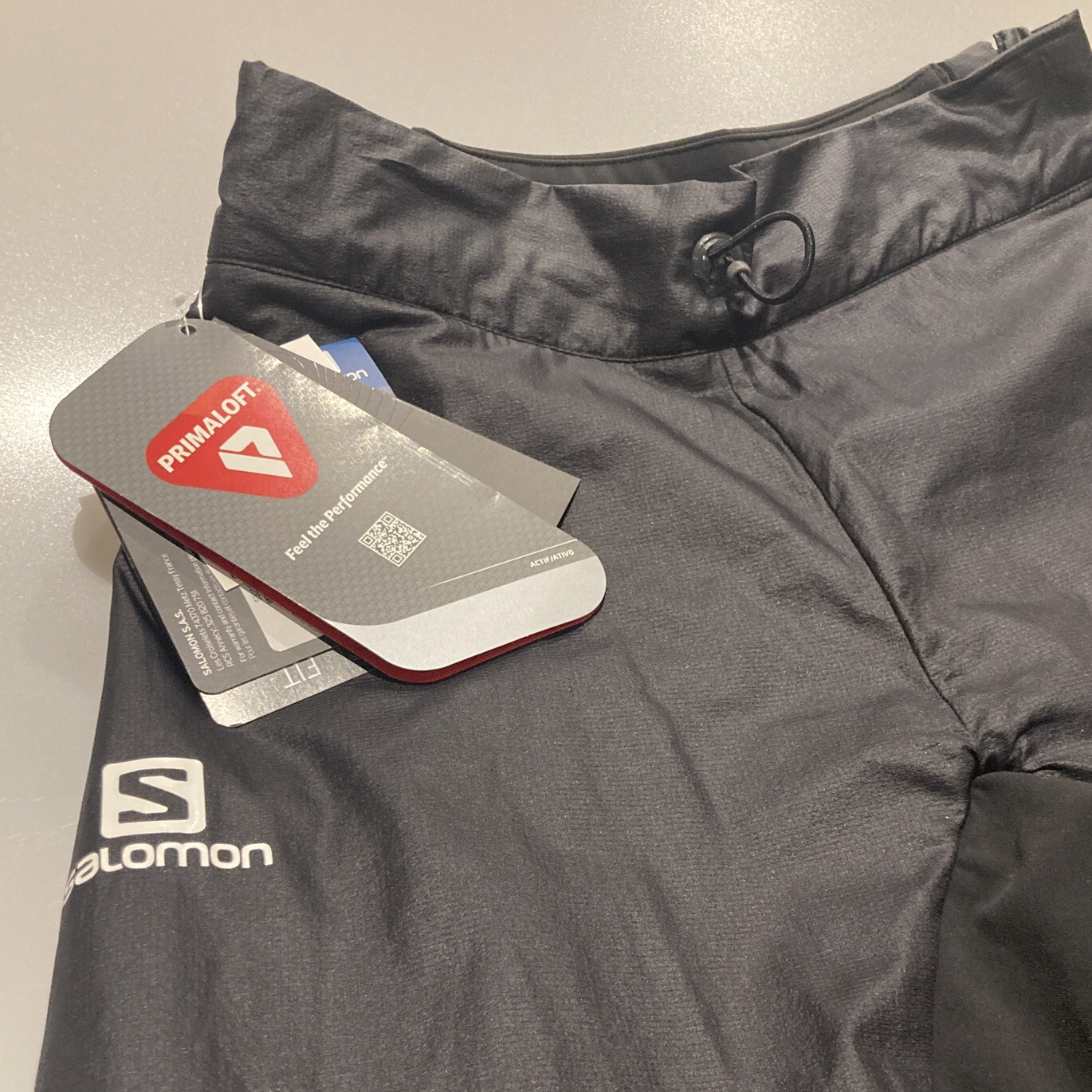 Pantaloncini neri traspiranti da uomo SALOMON Drifter Air XXS NUOVI CON ETICHETTE WALKING PERTEX
