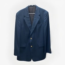 Jack Nicklaus Tournament Series Blazer Jacket 44L Grayish Blue Gold Buttons