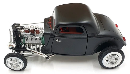 AUTOWORLD AW292 1:18 1934 FORD 3 WINDOW COUPE HIGH BOY HOT ROD - Picture 4 of 5