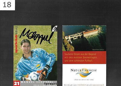 Manuel Schoppel - Handsignierte Autogrammkarte. Verein, Saison Siehe Bild.