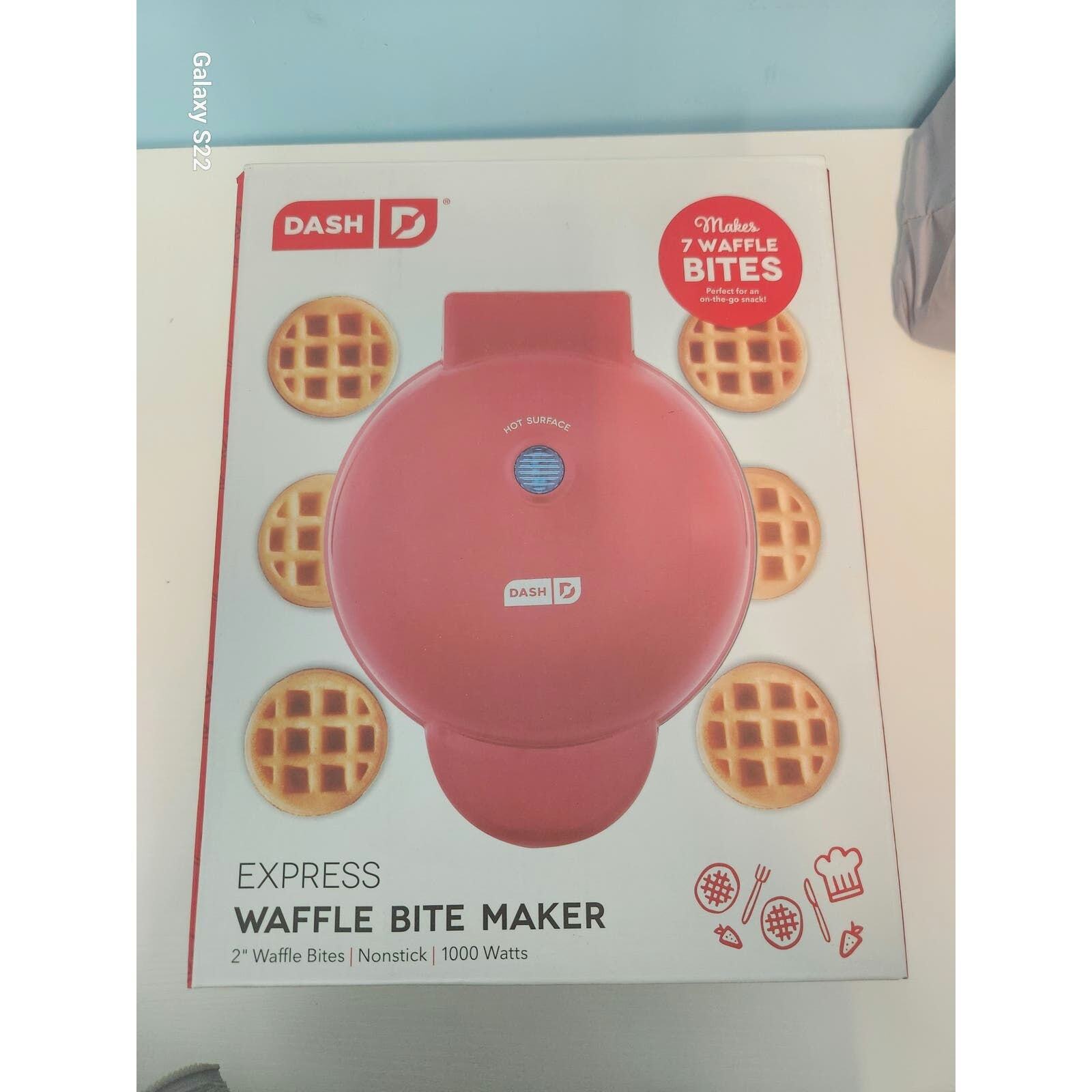 Red Dash Waffle Maker for Perfect Bite-Sized Waffles-image