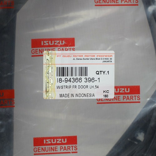 ISUZU Trooper 87-91 type 3 doors Front Door Weather Strip seal rubber RL Pair - Picture 6 of 7