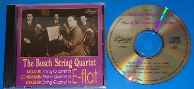 The Busch String Quartet MOZART/SCHUMANN/DVORAK - Biddulph CD