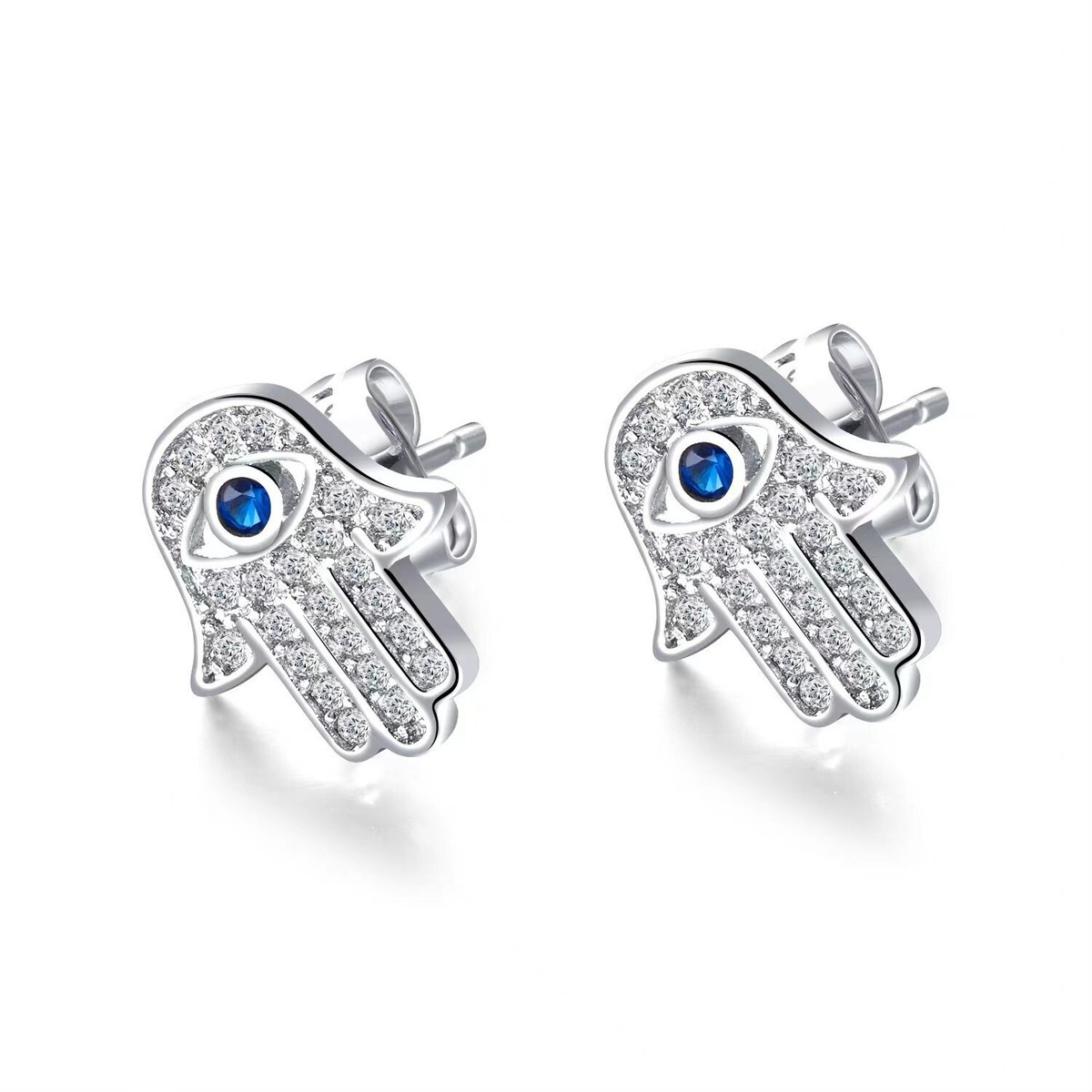 ★SENTIMENTS★ NO.563 [SILVER] EARRING High Quality 100% 925 Sterling Silver Party Eternity Hoop