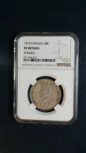 1919 Canada FIFTY CENTS NGC XF SILVER 50C Coin PRICED TO SELL NOW! 