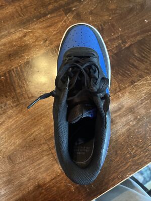 Nike dunk low, Black, white, and dark royal blue, Size 9 men's US, UK 8, Wm 11