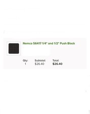 Nemco Part 56417 1/4 1/2 Push Block