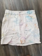 Art Class Denim tie dye jean skirt girls size 10/12