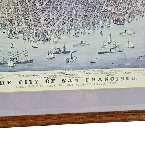 Vintage Print Facsimile Currier & Ives Litho: The City of San Francisco 1878 - Picture 4 of 11