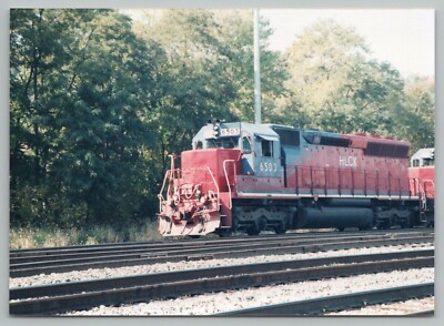 Railroad Photo - HLCX #6503 Diesel Locomotive 1990s Freight Train x3 | eBay