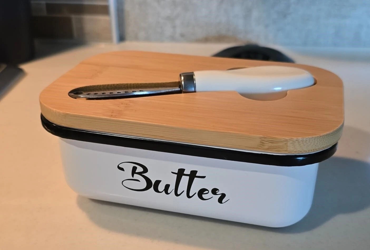 Butter Dish with Lid,Butter Dish for Countertop 5.5"L x 3.5"W x 2"H