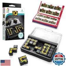 SmartGames IQ Circuit Portable Travel Game with 120 Challenges for Ages 8-Adu