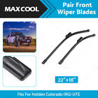 <!--F#f_0-->Pair Front Windscreen Wiper Blades 22'' 18'' For Holden Colorado (RG) UTE2012-17<!--F/-->