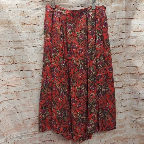 Vintage Leslie Fay Floral Paisley Midi Skirt - Picture 6 of 14