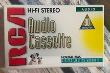 4 RCA Hi-Fi Stero Audio Cassette 90 Minute Normal Bias New and Sealed Blank