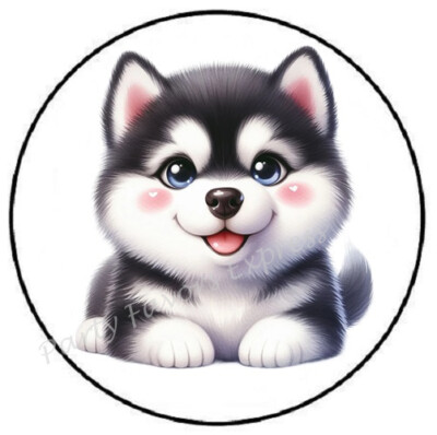 #ad #ad SIBERIAN HUSKY DOG ENVELOPE SEALS LABELS STICKERS PARTY FAVORS $3.99