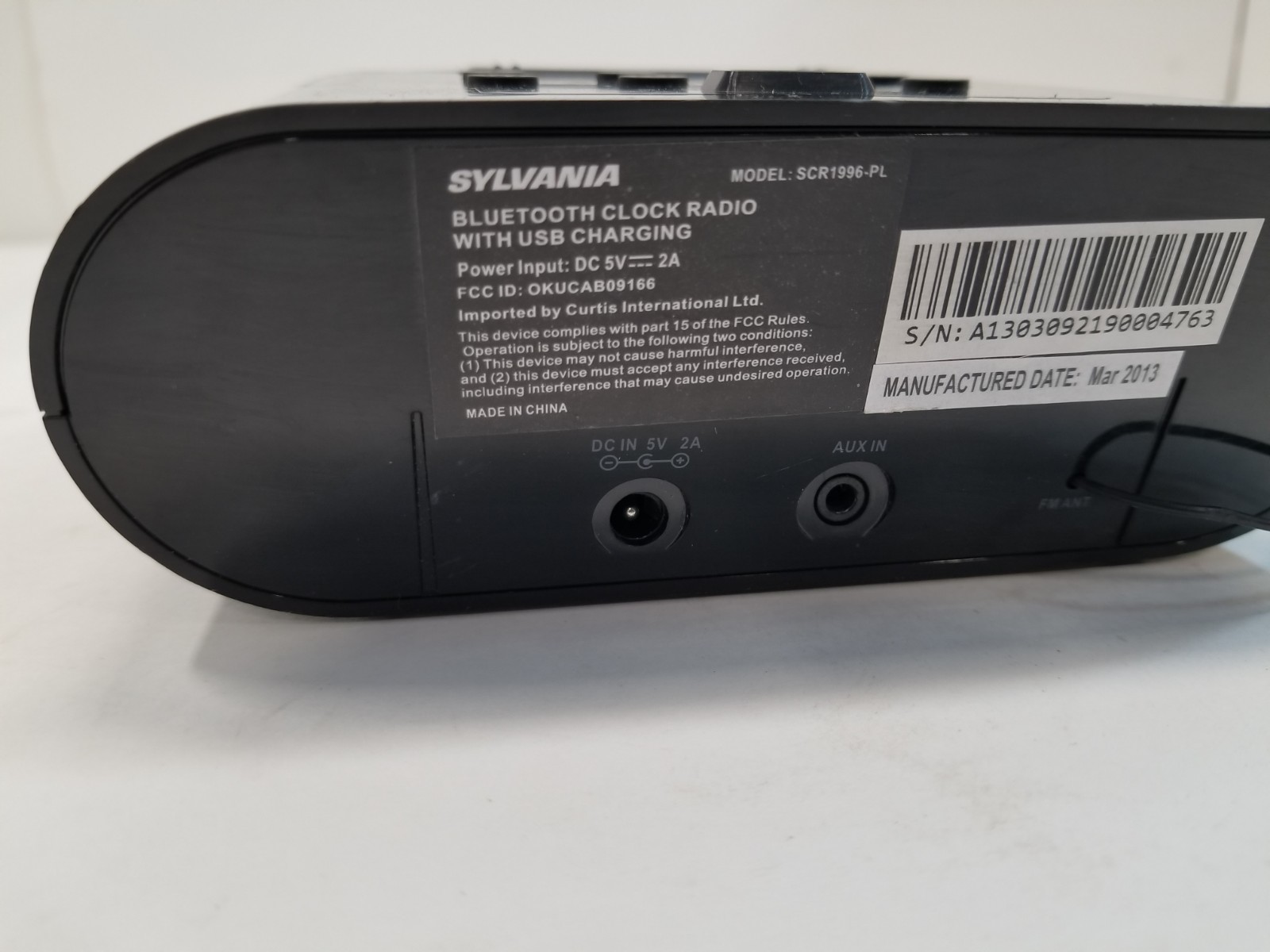 Sylvania Bluetooth Clock Radio SCR1996PL With USB Charging eBay