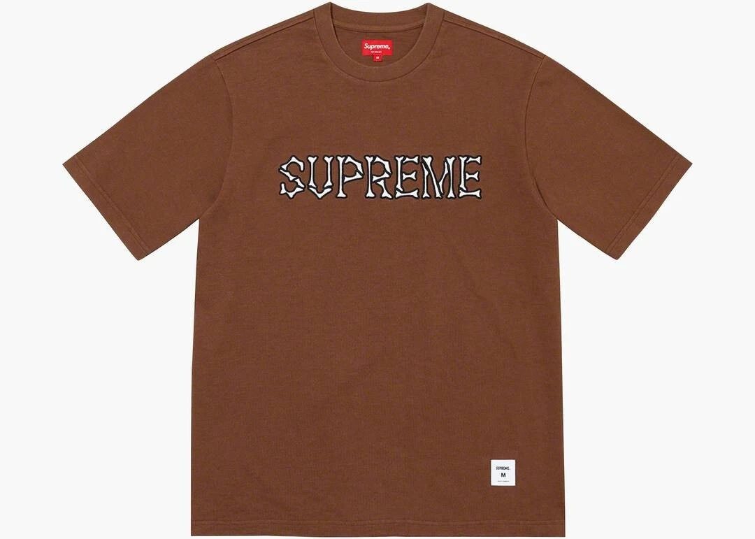 T shirt marron Supreme Bones SS   XXL