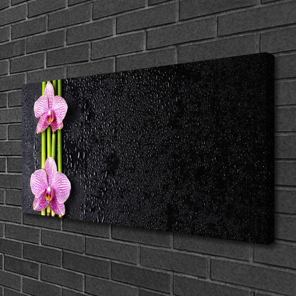 Image sur toile fleurs 100x50 cm tableau pour habiller un grand mur vide de salon