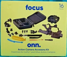 Focus Onn. Action Camera Accessory Kit- Essentials For GoPro And Others **NEW**