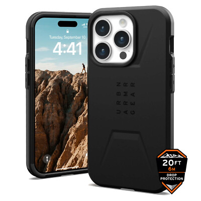 Urban Armor Gear (UAG) Civilian MagSafe Tough Case für iPhone 15 Pro - Schwarz