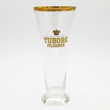 Bierglas Tuborg Pilsener mit Goldrand