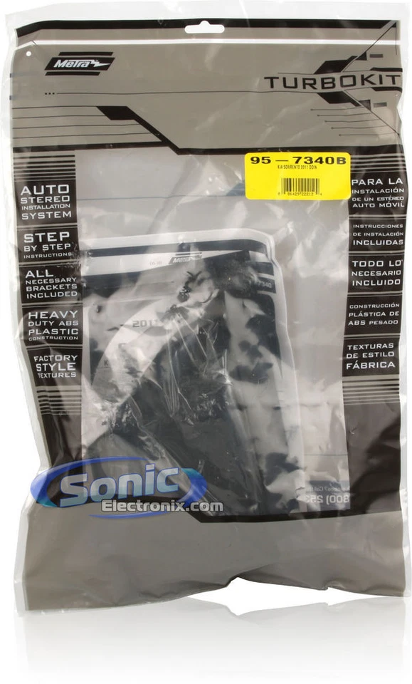 Kit de painel de instalação duplo DIN Metra 95-7340B para 2011-13 Kia Sorento - Imagem 4 de 4