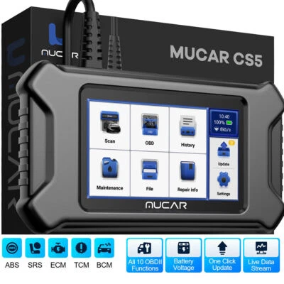 MUCAR CS5 OBD2 Scanner Engine ABS SRS ECM Code Reader Car Diagnostic Scan Tool