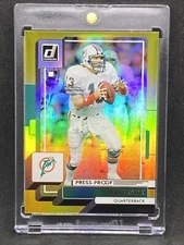 Dan Marino RARE GOLD REFRACTOR INVESTMENT CARD SSP PANINI DOLPHINS MINT