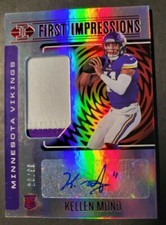 Kellen Mond 2021 Illusions Rookie RC Auto Jersey Patch Relic RPA #28/99 Vikings!