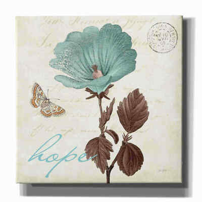 Epic Graffiti 'Touch of Blue III Hope' by Katie Pertiet, Giclee Canvas Wall Art