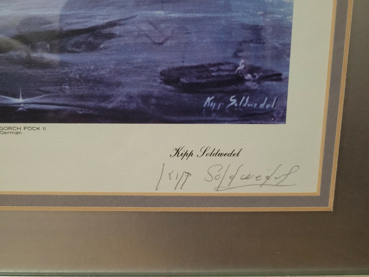 Kipp Soldwedel SIGNED & Framed Newport 1976 Tall Ships Lithograph