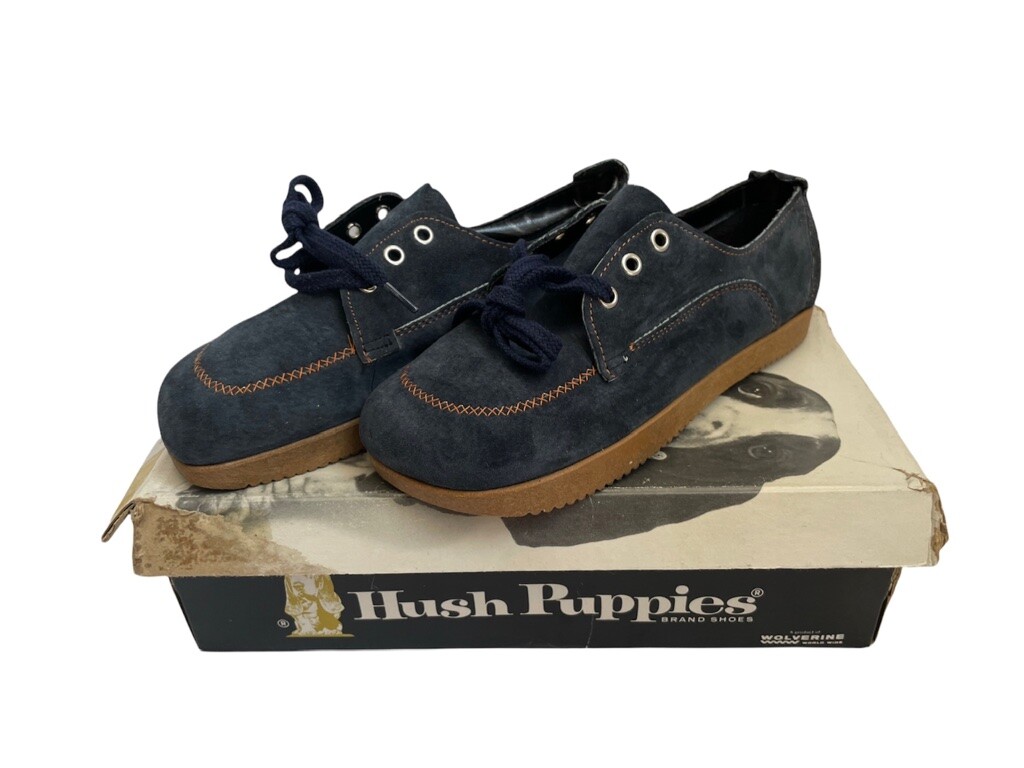 vintage hush puppies dress shoes big kids youth size 3.5 deadstock